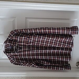 Patagonia Men's Fjord Plaid Organic Cotton Flannel Shirt Size Large